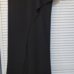 Elegant Black One Shoulder Pantsuit